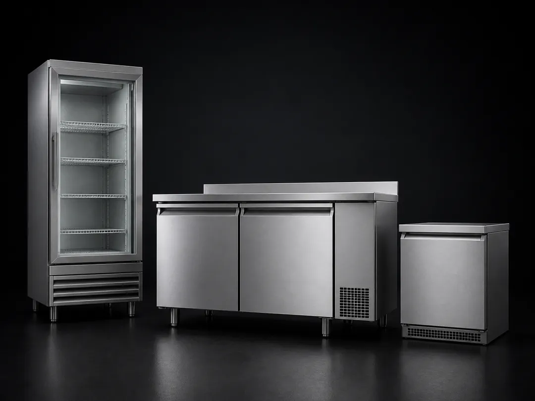 Commercial upright, workbench and underbench fridges