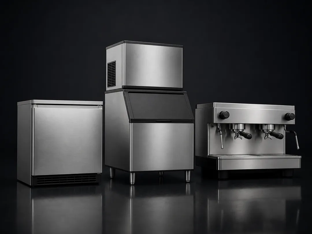 Commercial ice maker, beverage and coffee equipment