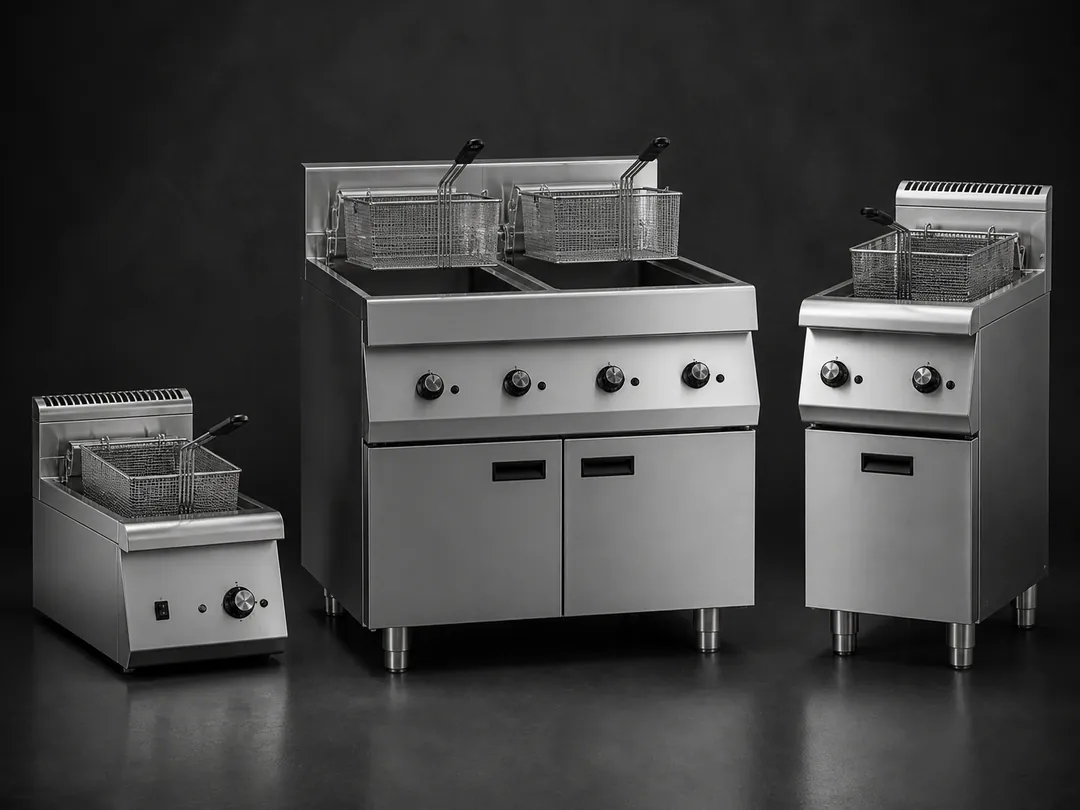 Commercial benchtop and freestanding fryers