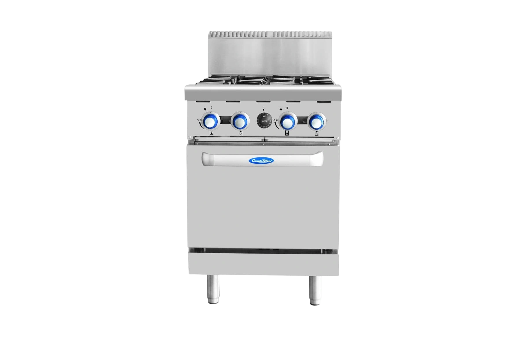 Cookrite AT80G4B-O-NG 4 Burner Gas Range with Oven – 600 × 800 × 1115 mm