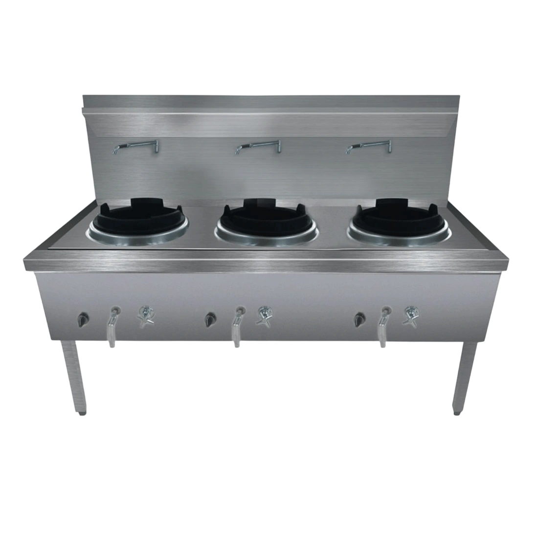 Gasmax WW-3LC Waterless LPG Triple Wok Burner – 1800mm